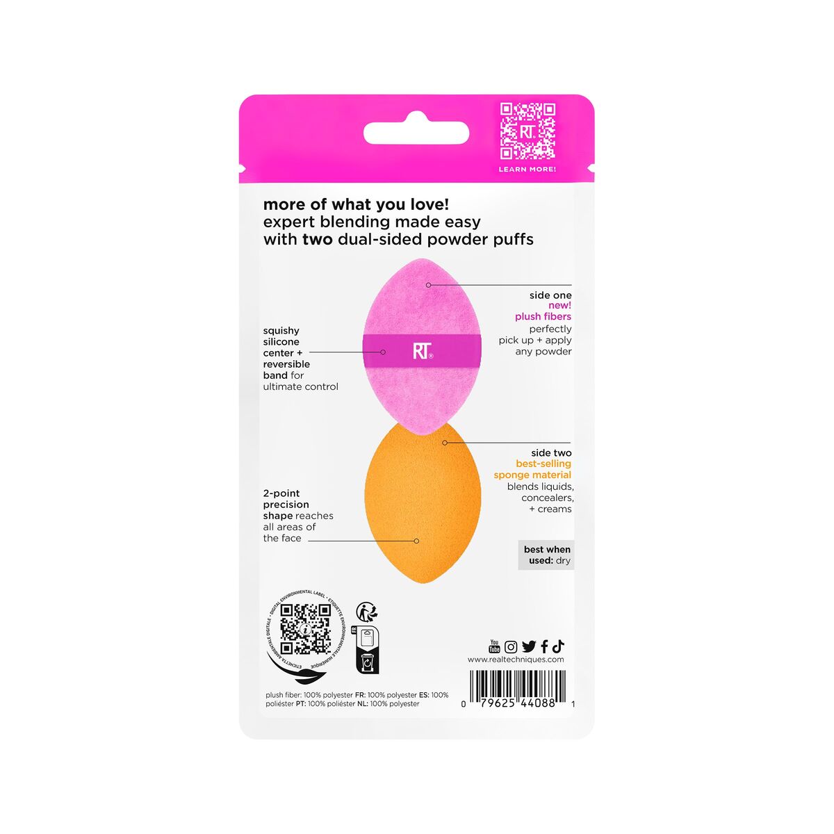 Make-up Brush Real Techniques MIRACLE 2 IN 1 (2 Units)-3