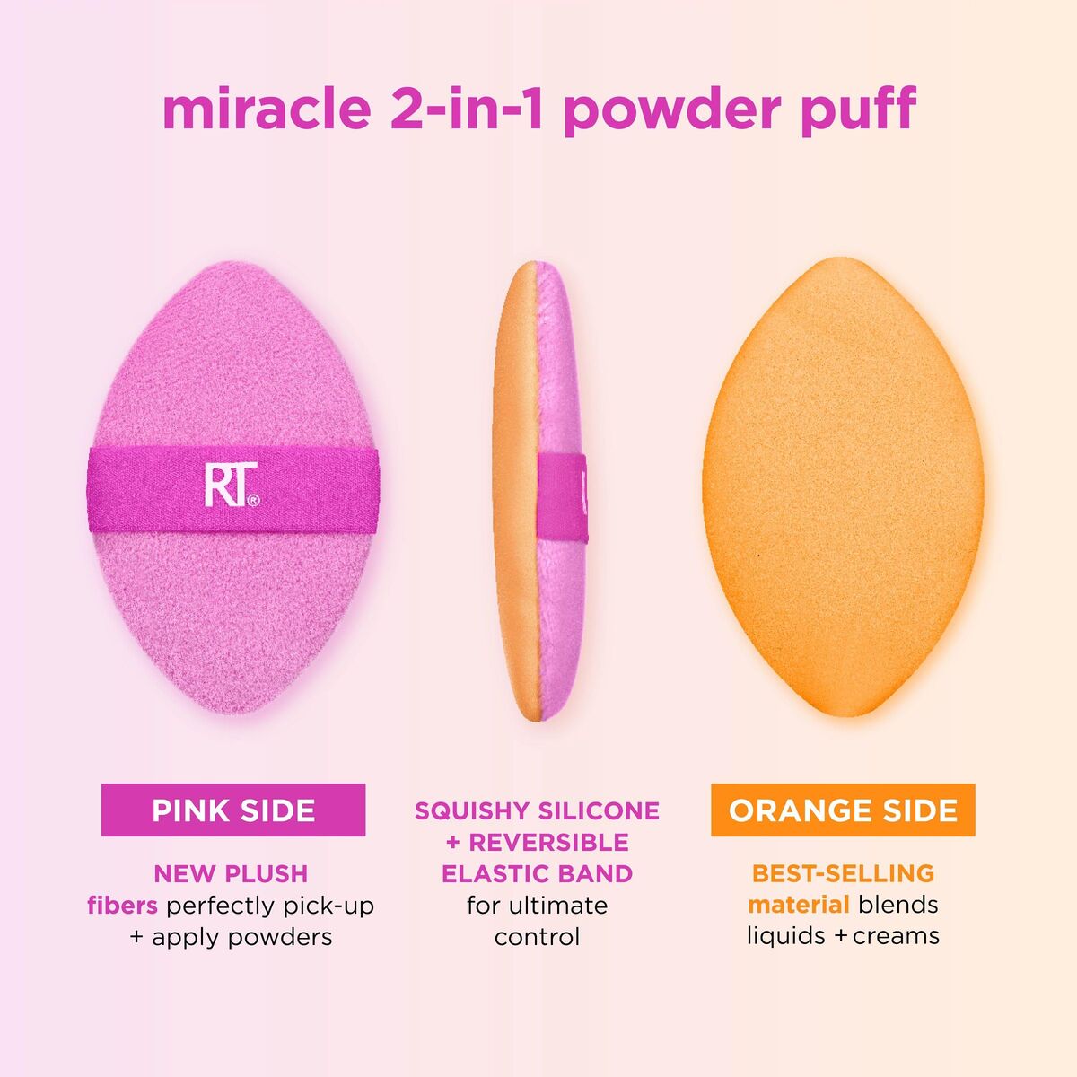 Make-up Brush Real Techniques MIRACLE 2 IN 1 (2 Units)-14