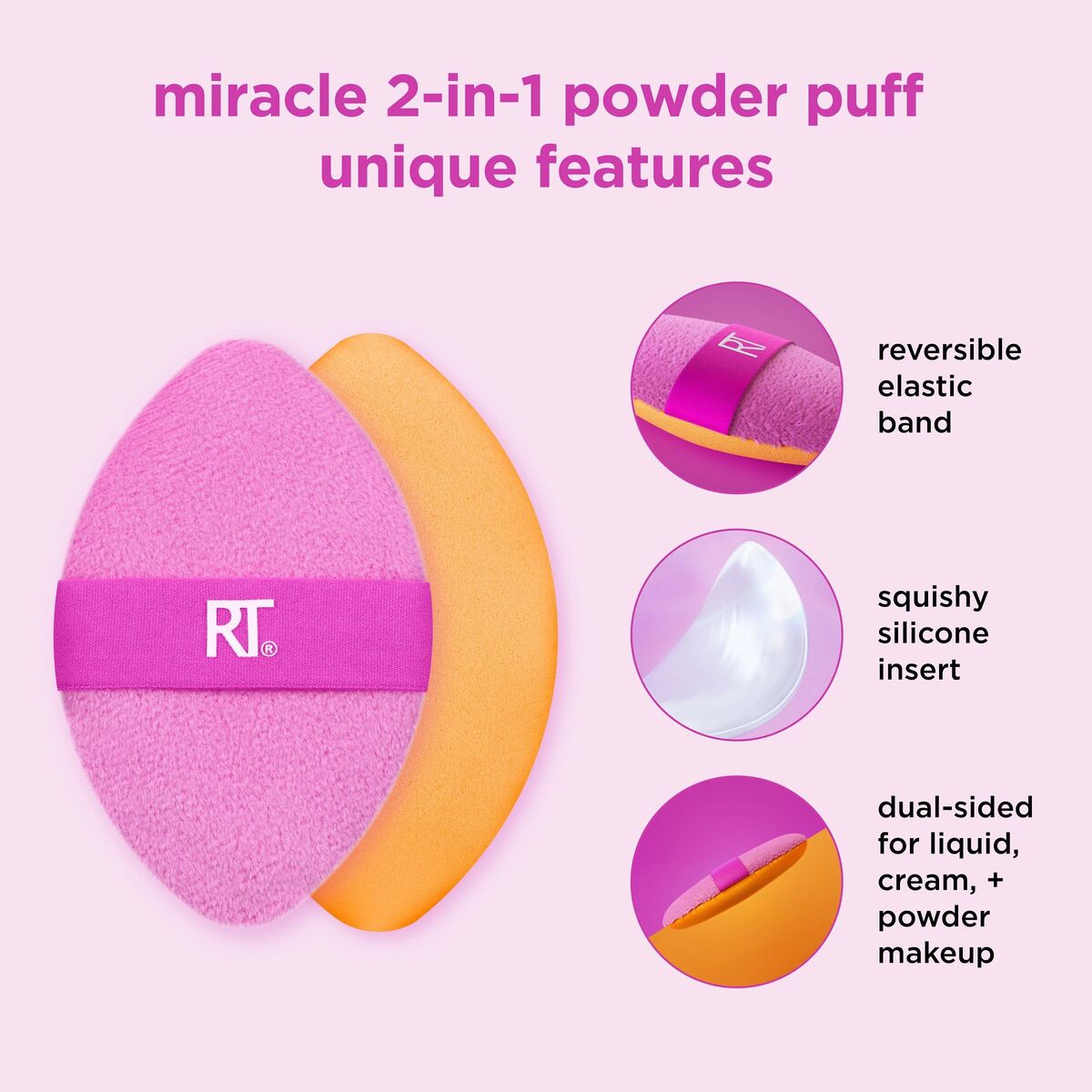 Make-up Brush Real Techniques MIRACLE 2 IN 1 (2 Units)-11