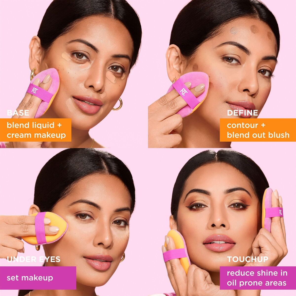 Make-up Brush Real Techniques MIRACLE 2 IN 1 (2 Units)-10