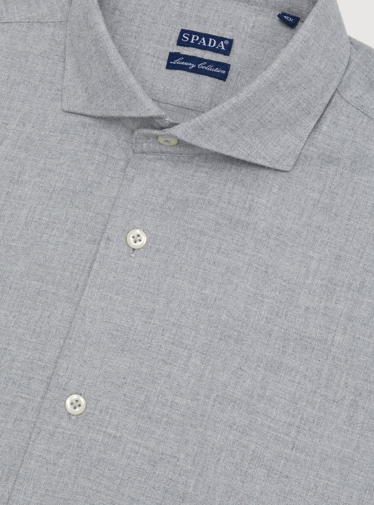 Camicia tinta unita in flanella-1