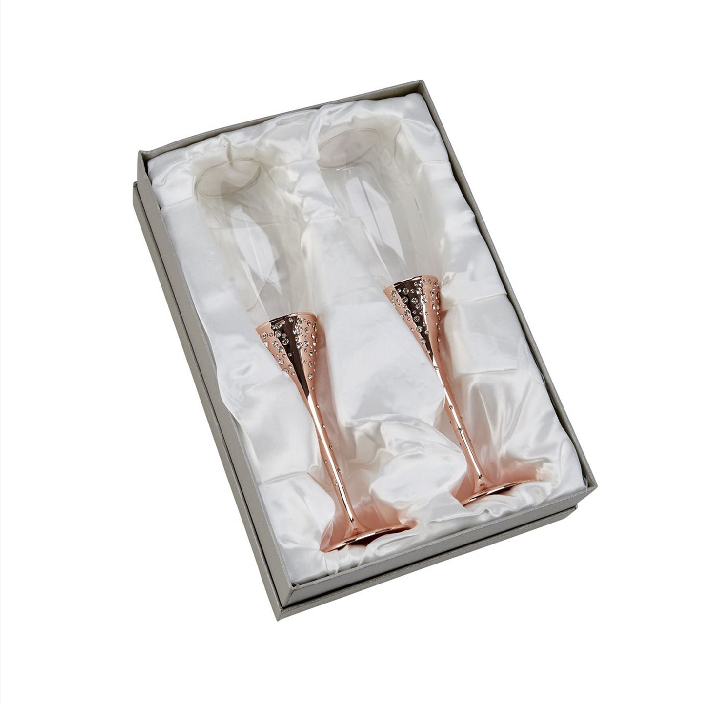 Galaxy Rose Gold Champagne Flutes Set-4