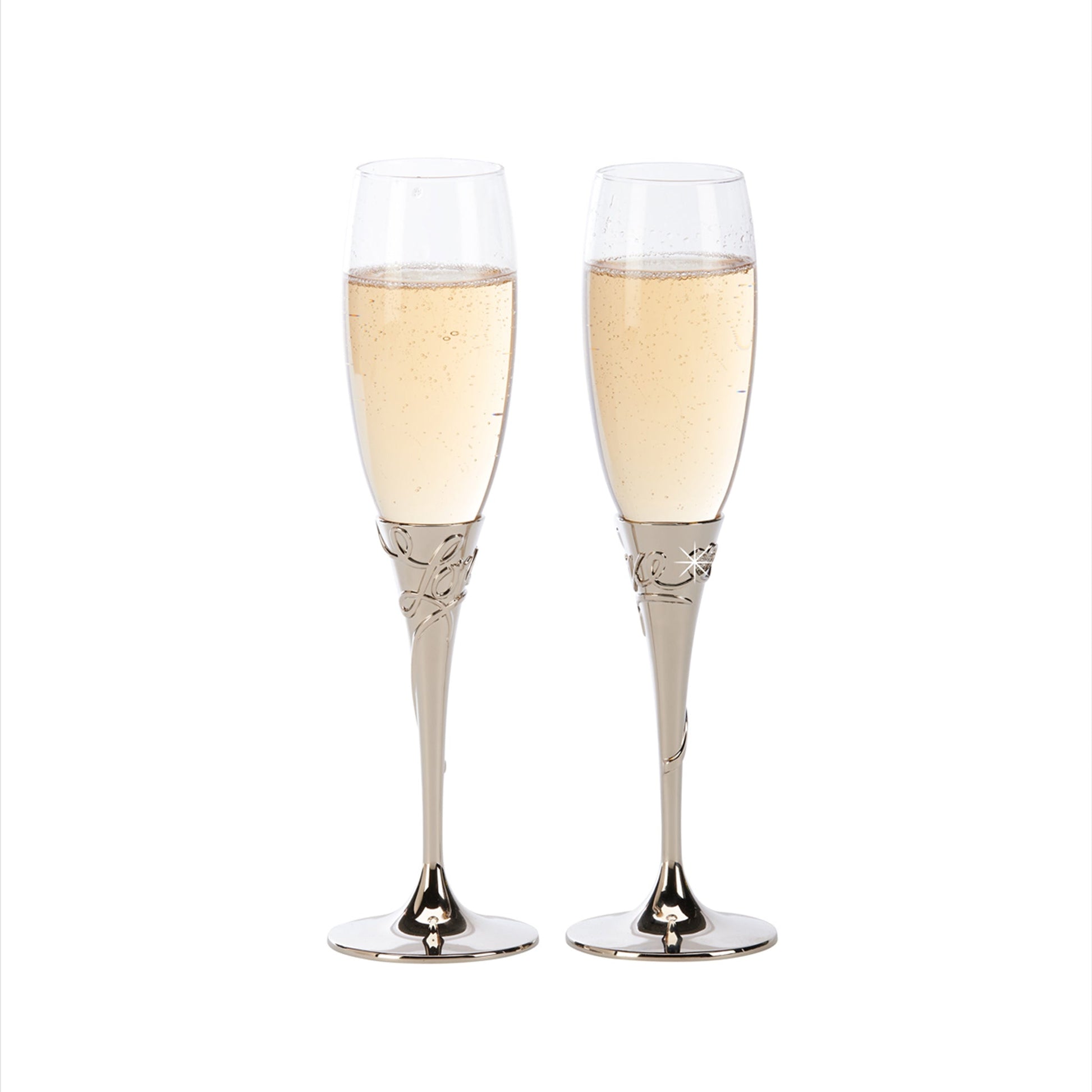 Love Toasting Champagne Flutes Set-1
