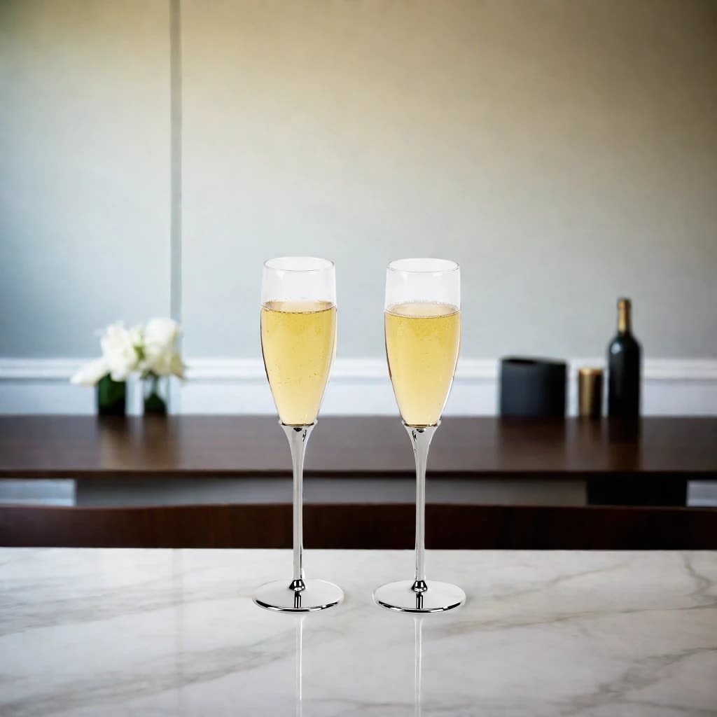 Boston Champagne Toasting Flutes Set-3