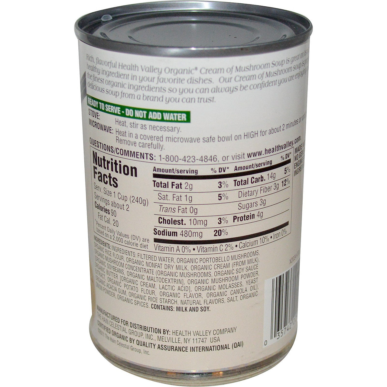 Health Valley Cream Mushroom Soup (12x14.5 Oz)-1