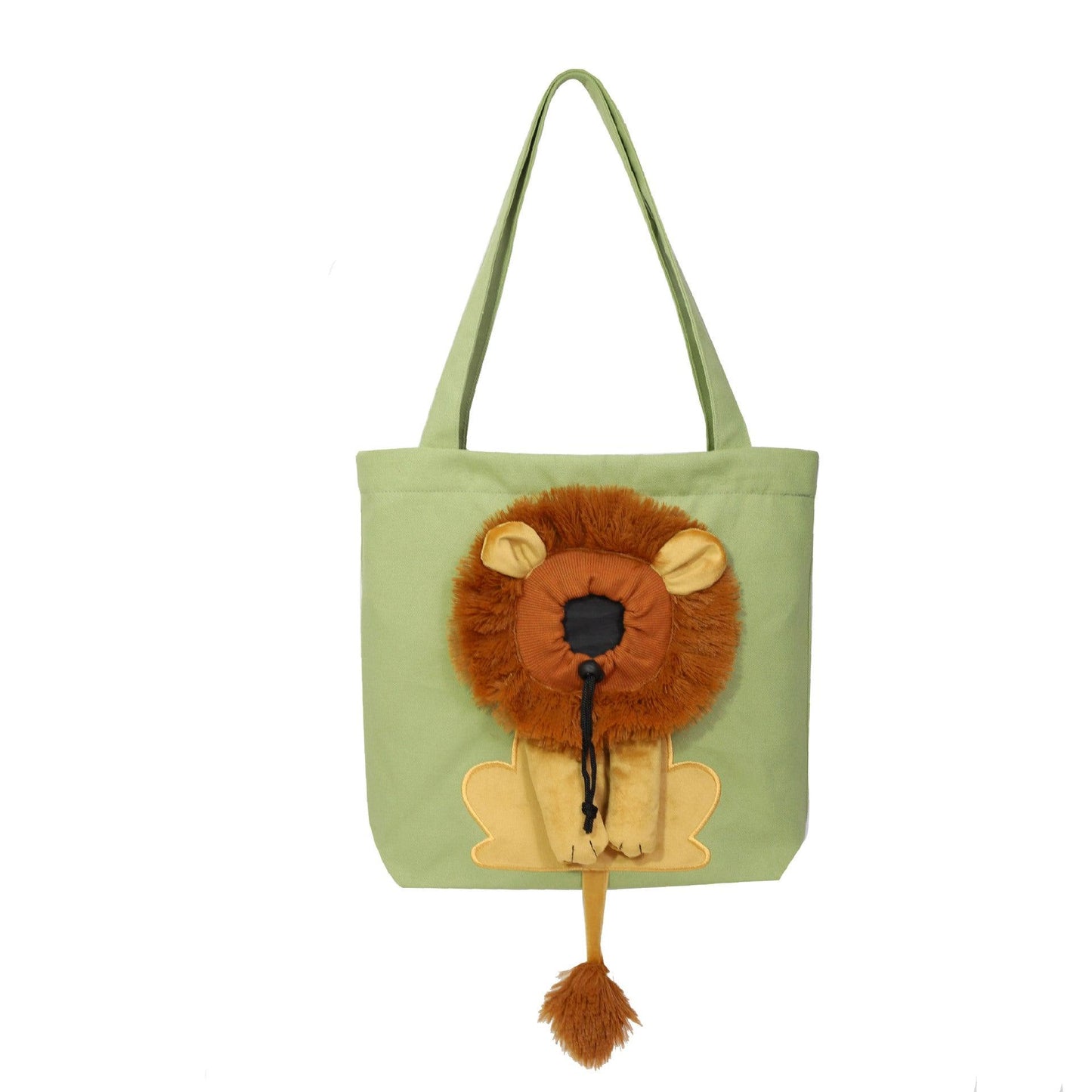 Lion Design Pet Carrier: Portable, Breathable, And Stylish For Travel With Your Furry Friend-6