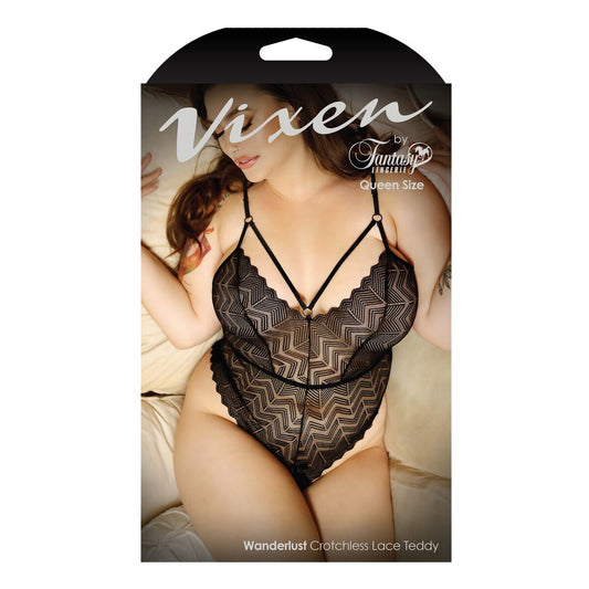 Leotard Fantasy Lingerie Black Queen size-0