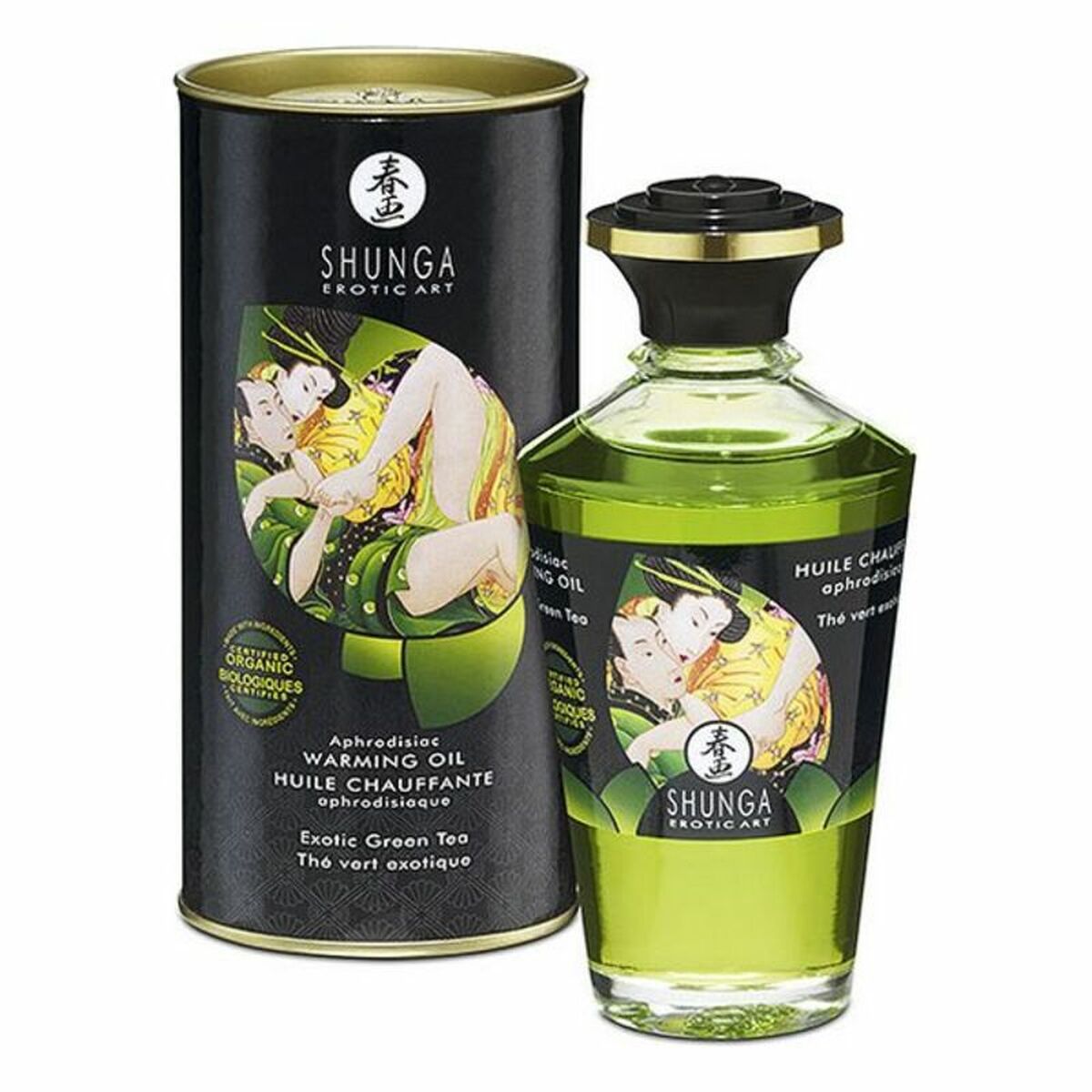 Erotic Massage Oil Shunga CC812100 Green Tea (100 ml)-0