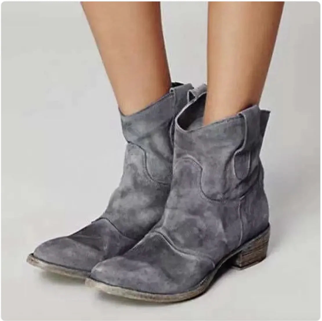 Low Heel Martin Boots