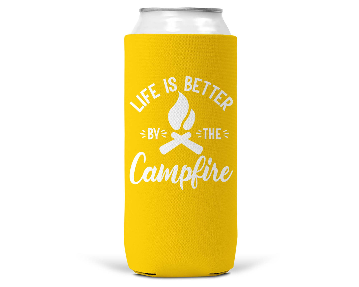 Life Is Better By The Campfire SLIM CAN Coozie/Cooler-2