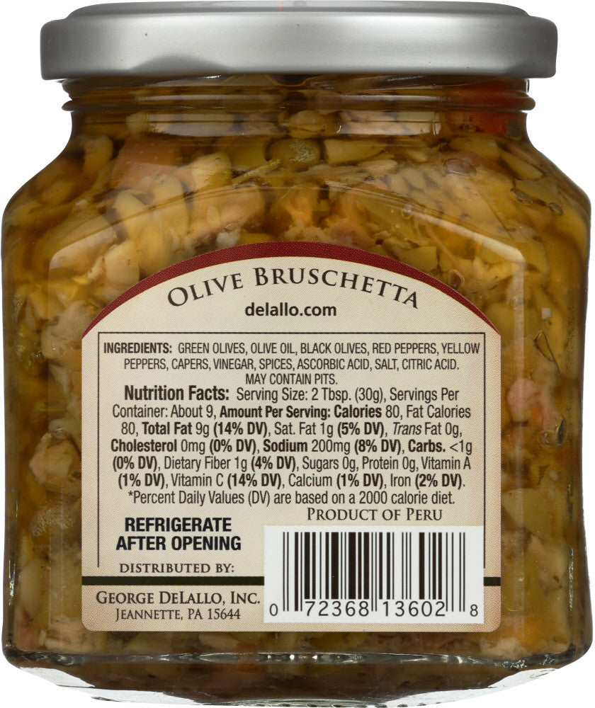 De Lallo Bruschetta Olive (6x10Oz)-2