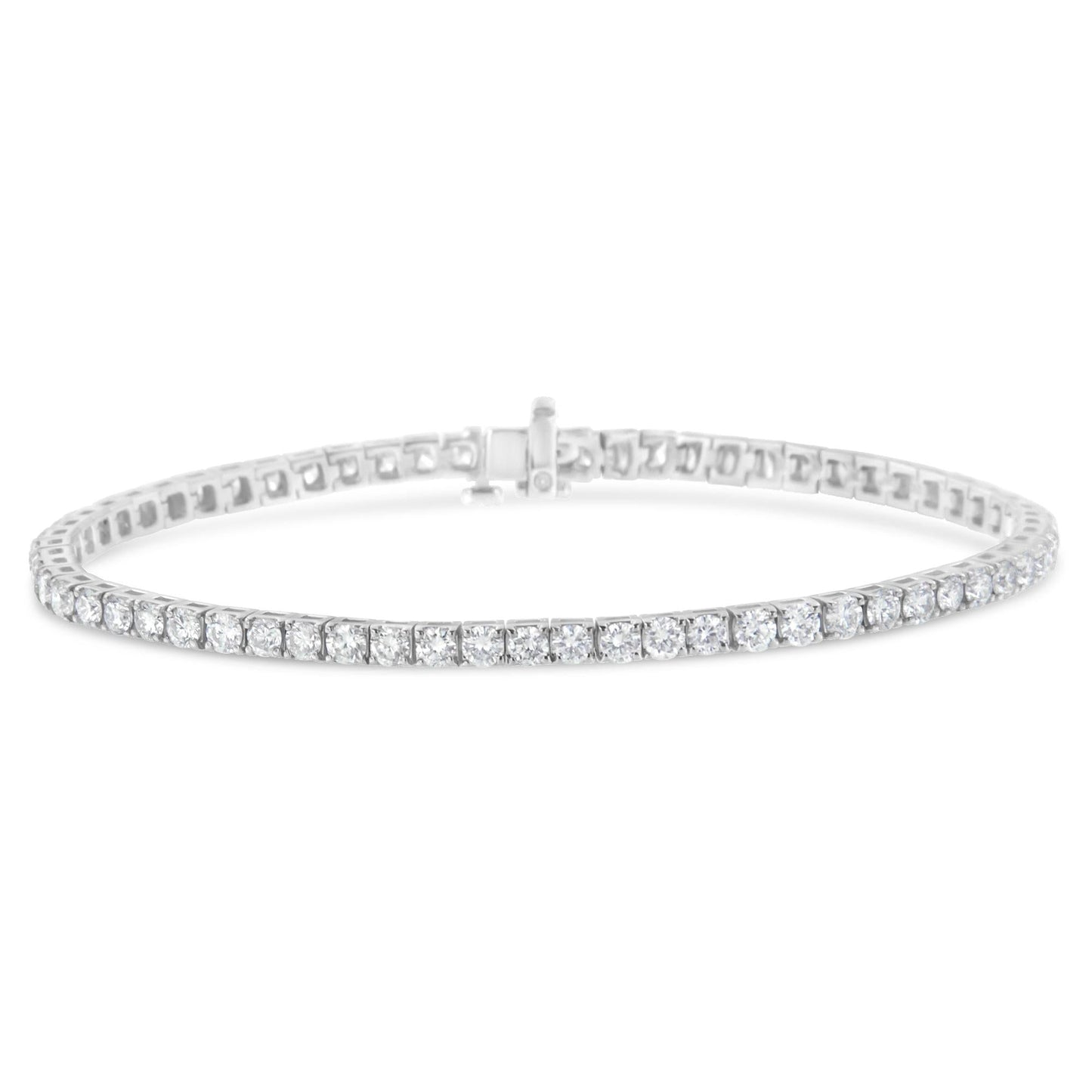 IGI Certified Diamond 14K White Gold Classic 7” Tennis Bracelet - Choice of Carat Weights-4