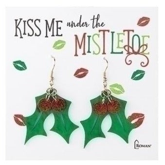 Kiss Me Under the Mistletoe Earrings-0