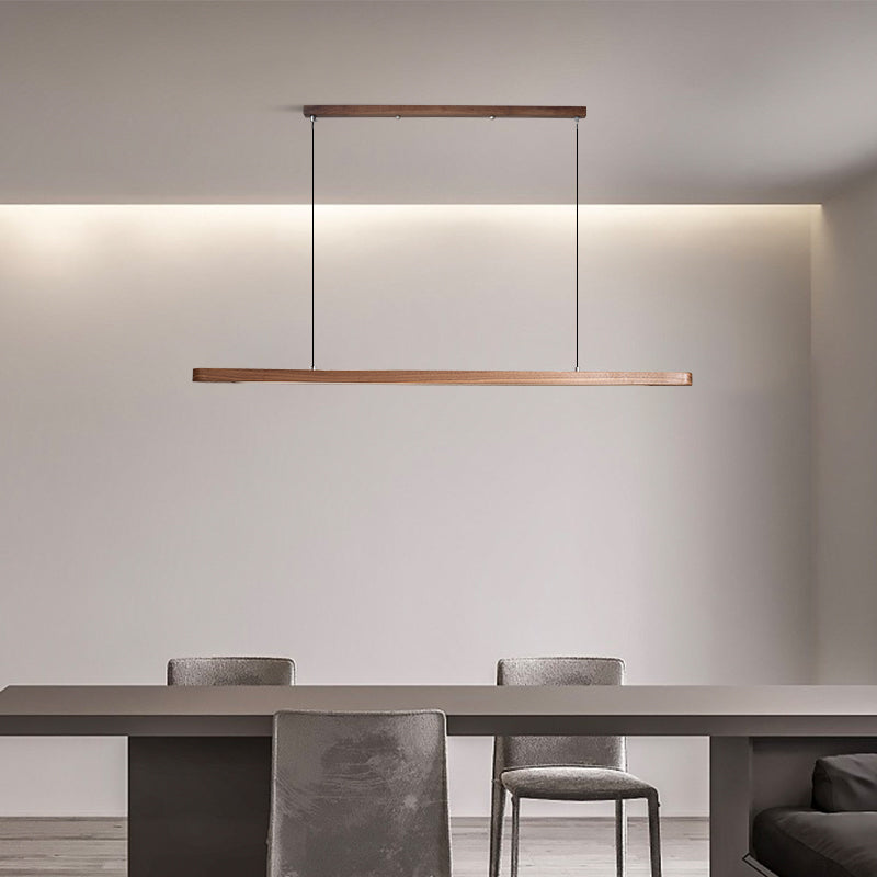 Geometric Solid Wood Tri-Color Pendant Light-8