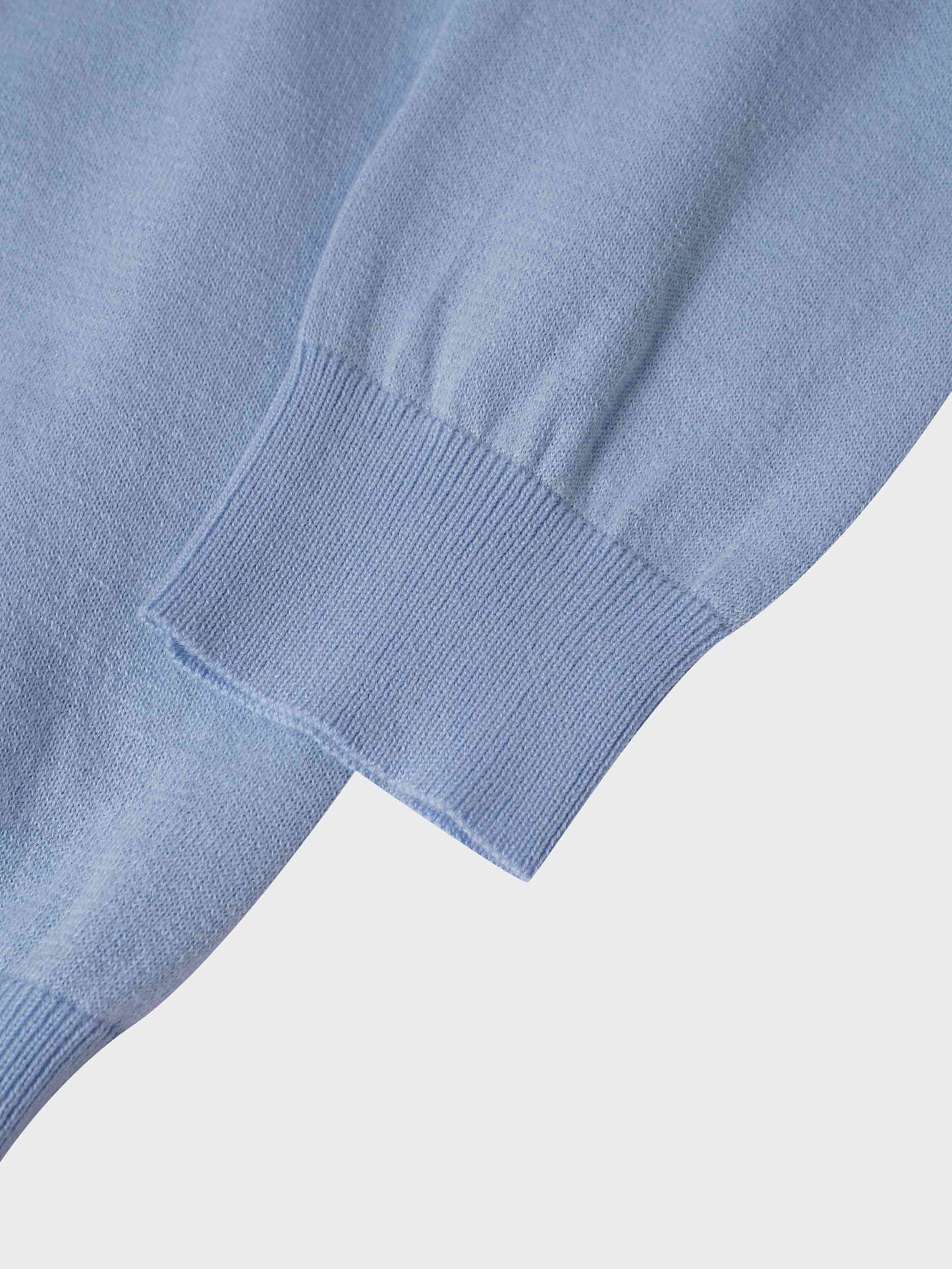 High V Lightweight Sweater-LT Blue-4