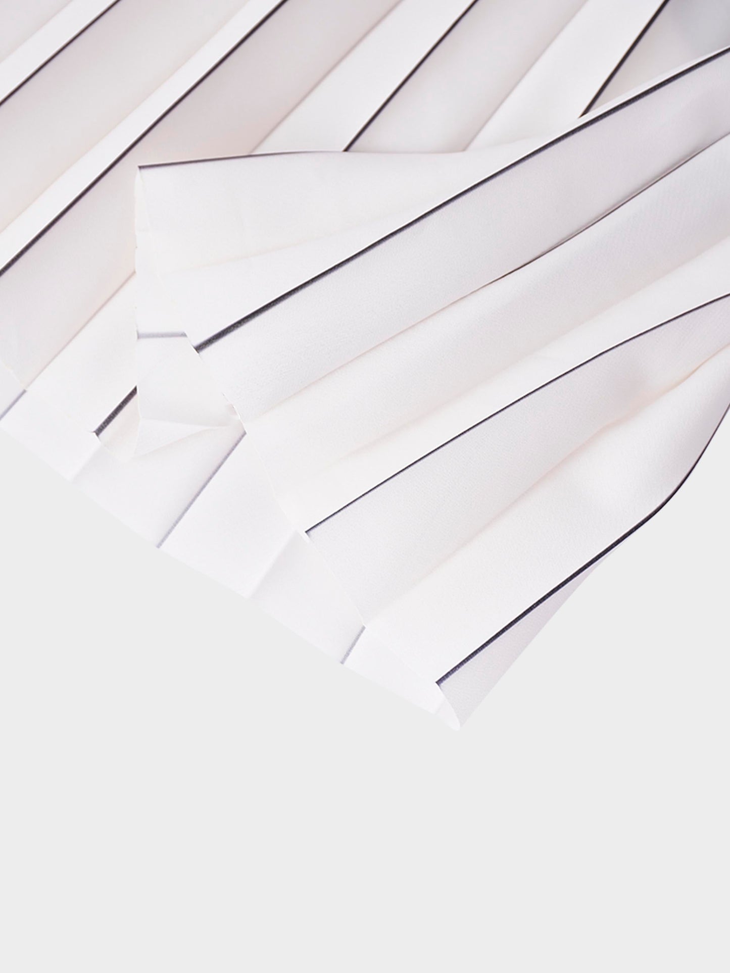 Elastic Waist Printed Pleated Skirt-Brown Chevron Border-4