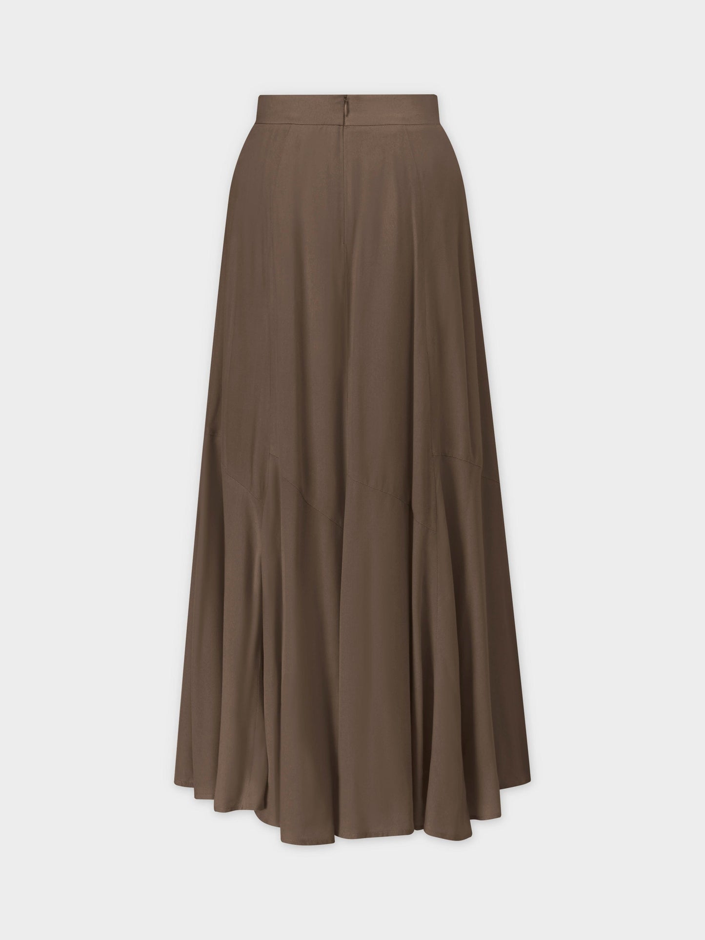 TRUMPET FLARE SKIRT-OLIVE-1