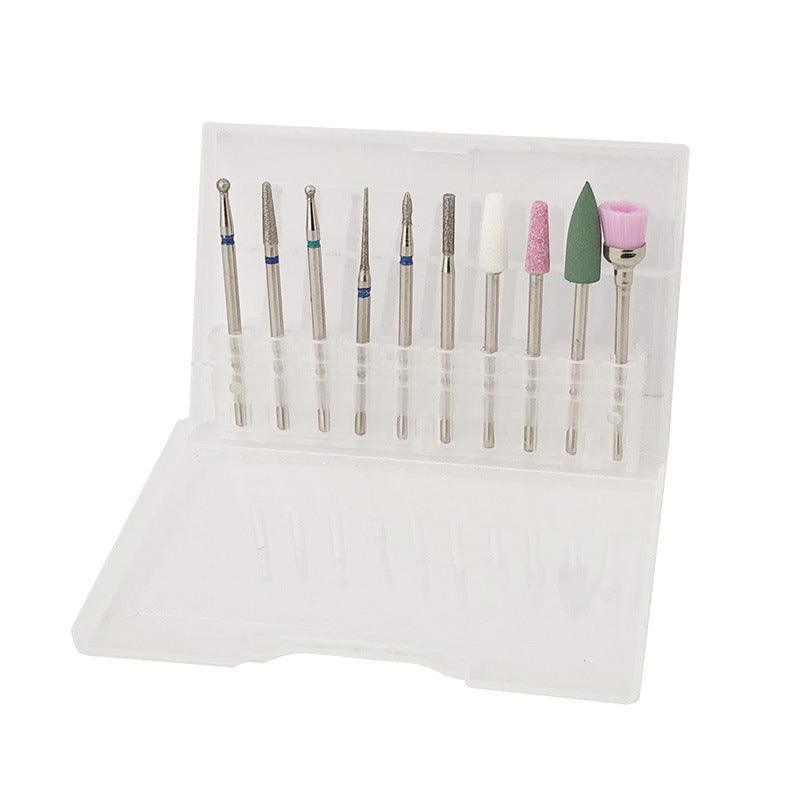 10Pcs Diamond Nail Drill Bits Set - Electric Manicure and Pedicure Tool-5