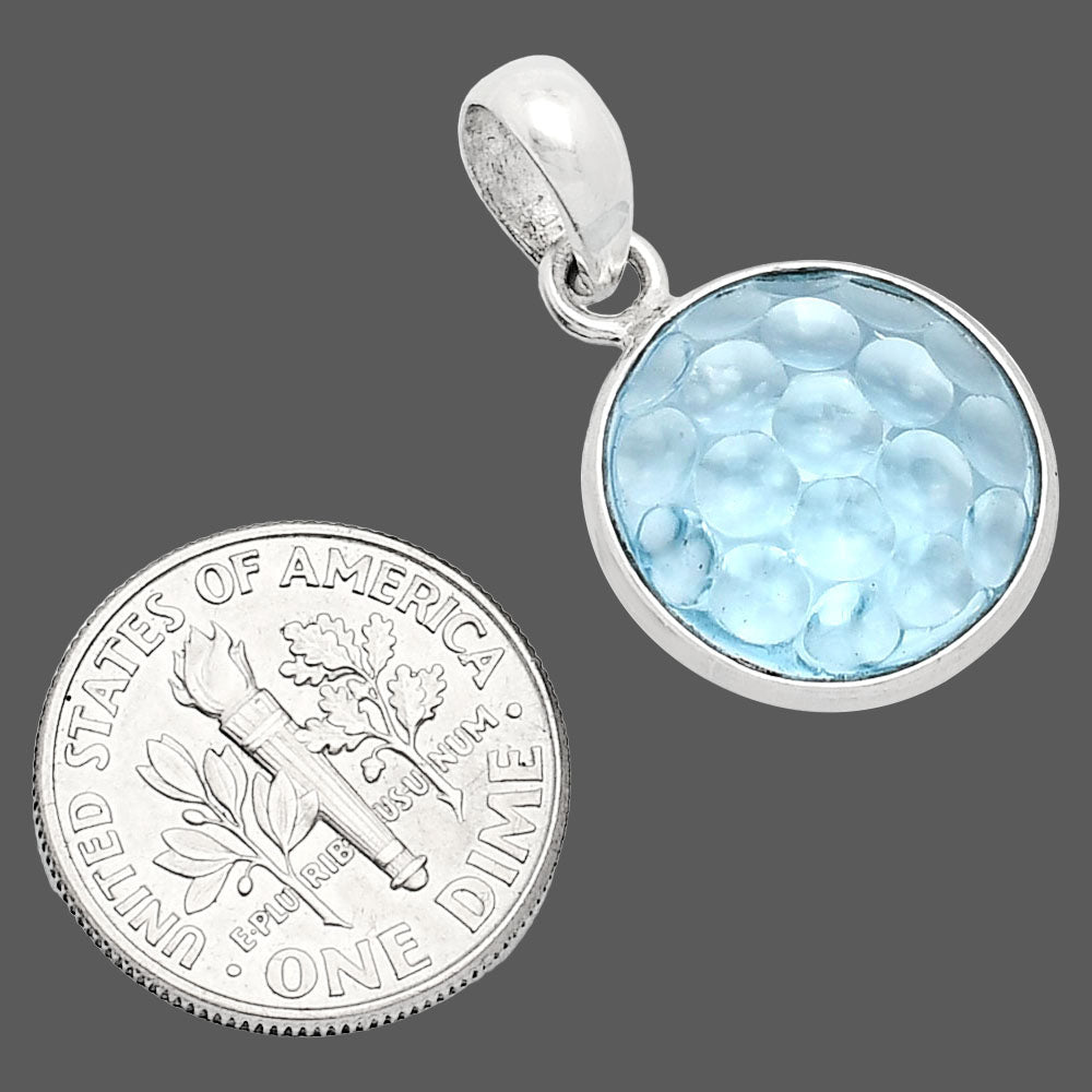 Fancy Cut Premium Sky Blue Topaz Pendant P-1001 13-EP10045-2