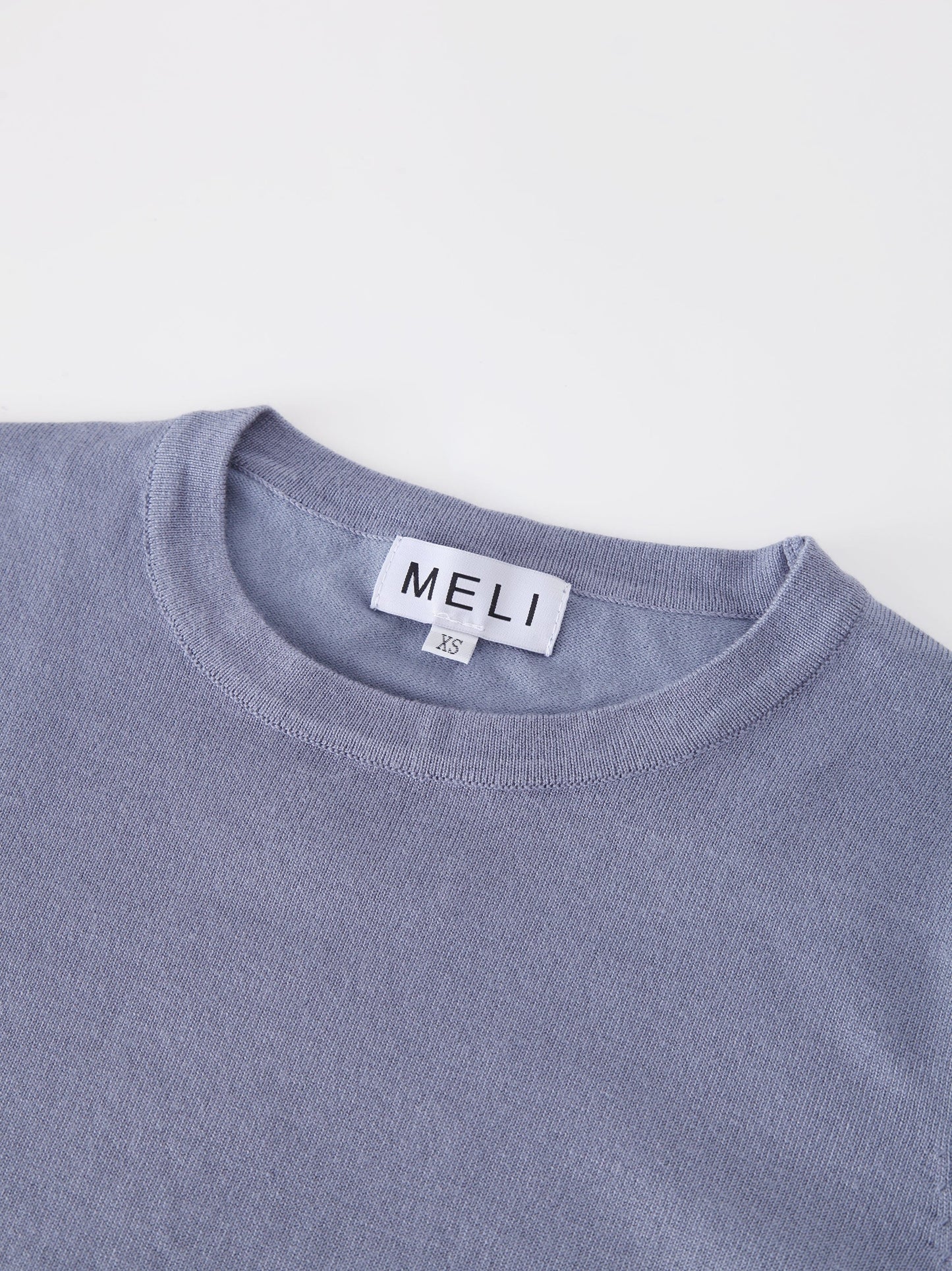 Basic Crew Sweater LS-Denim Blue-2