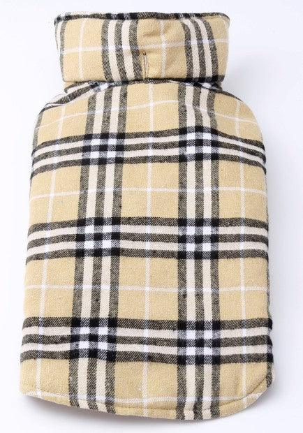Waterproof Tartan Dog Suit Jacket: Stylish Outdoor Attire For Your Pooch-1