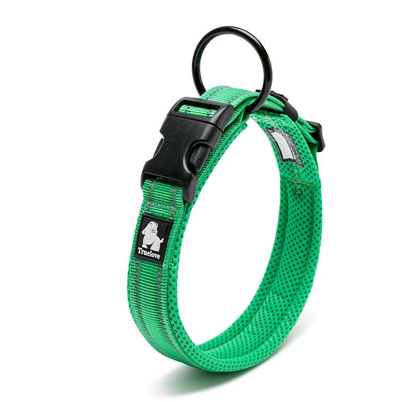 Reflective Mesh Dog Collar With Stainless Steel Buckle - Anti Strangulation Safety For Night Walks-9