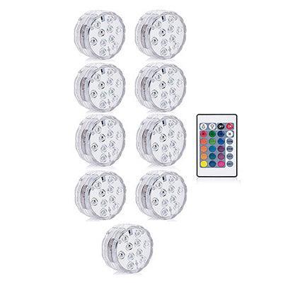 16 Colors Rgb Submersible Pool Light With Rf Remote Control - Illuminate Your Water Wonderland-17