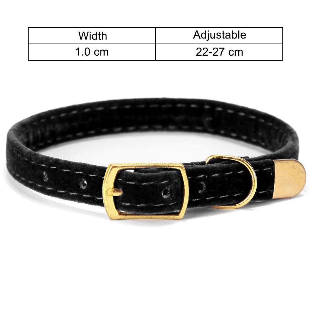 Luxurious Flocked Cat Collar: The Ultimate Pet Accessory For Style And Comfort-4