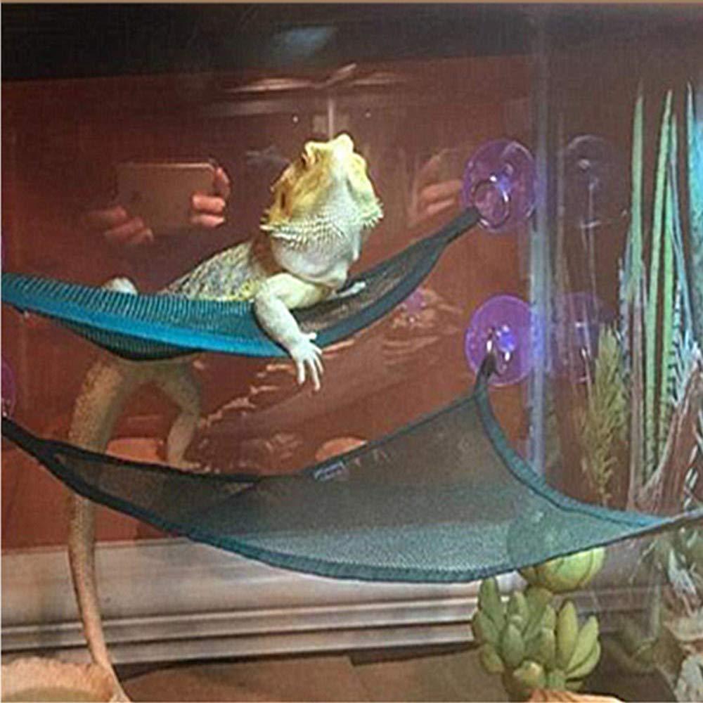 Luxury Reptile Retreat: Premium Dual Hammock Set For Lizards And Snakes-3
