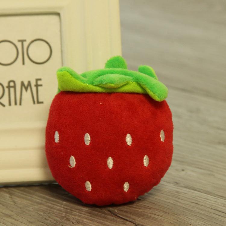 Furry Friends Fruit And Veggie Plush Pet Toys-6