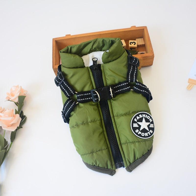 Winter Wonderland Pet Hooded Coat - Stylish And Warm Dog Jacket For Small Breeds-6