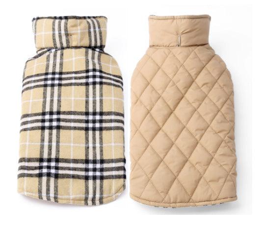 Waterproof Tartan Dog Suit Jacket: Stylish Outdoor Attire For Your Pooch-2