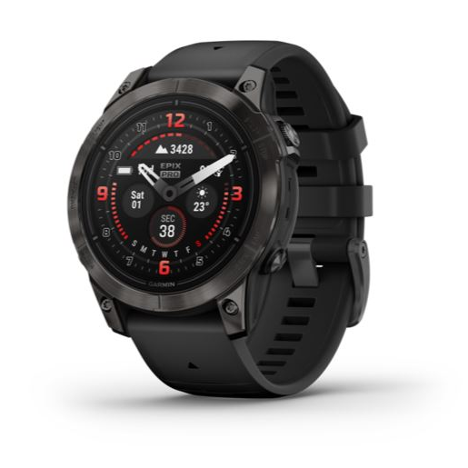 Garmin Epix Pro (Gen 2) Sapphire 47mm Šedá titánová DLC s čiernym remienkom (010-02803-11)-0