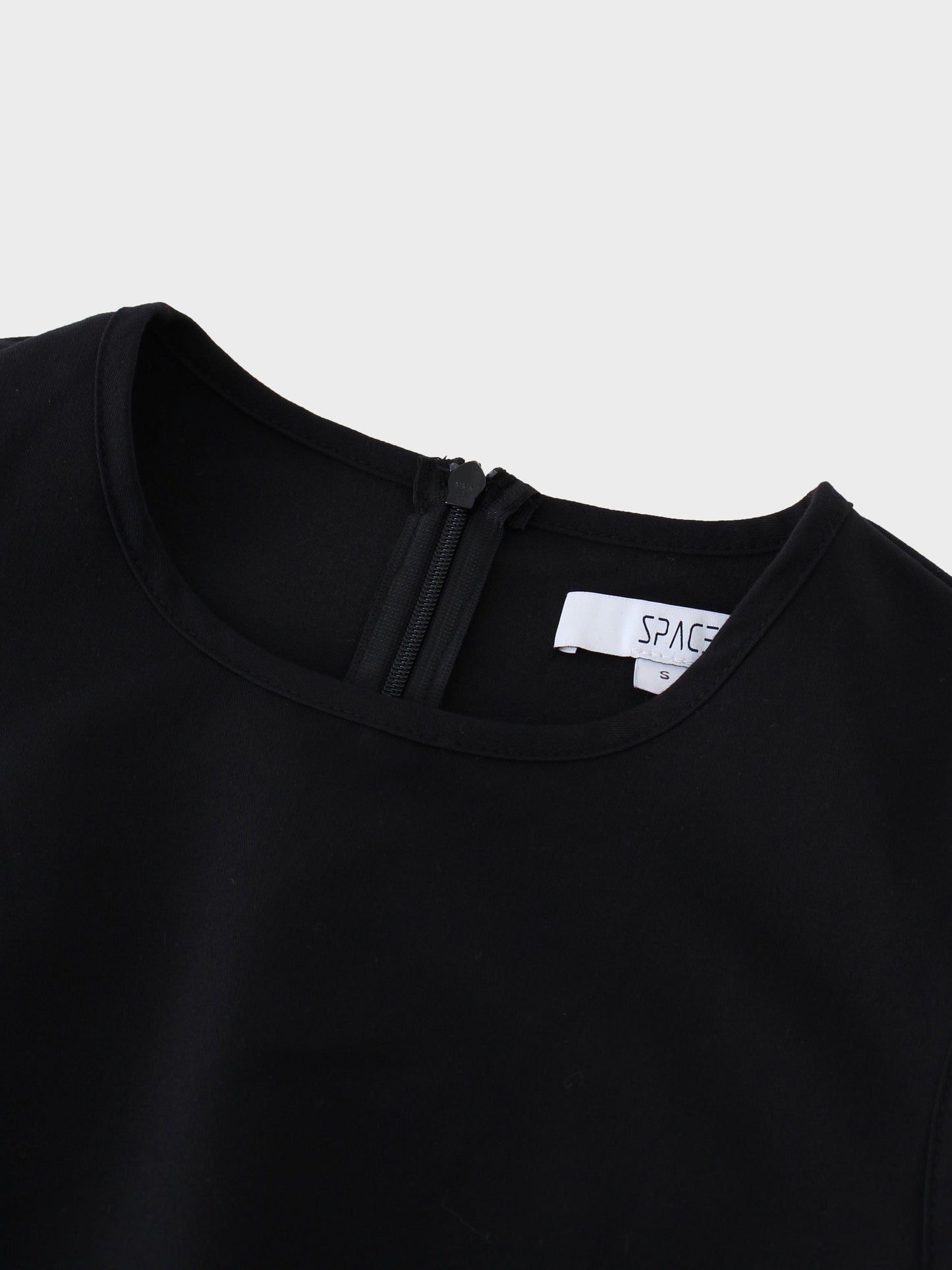 Pleated Slip Dress-Black-2