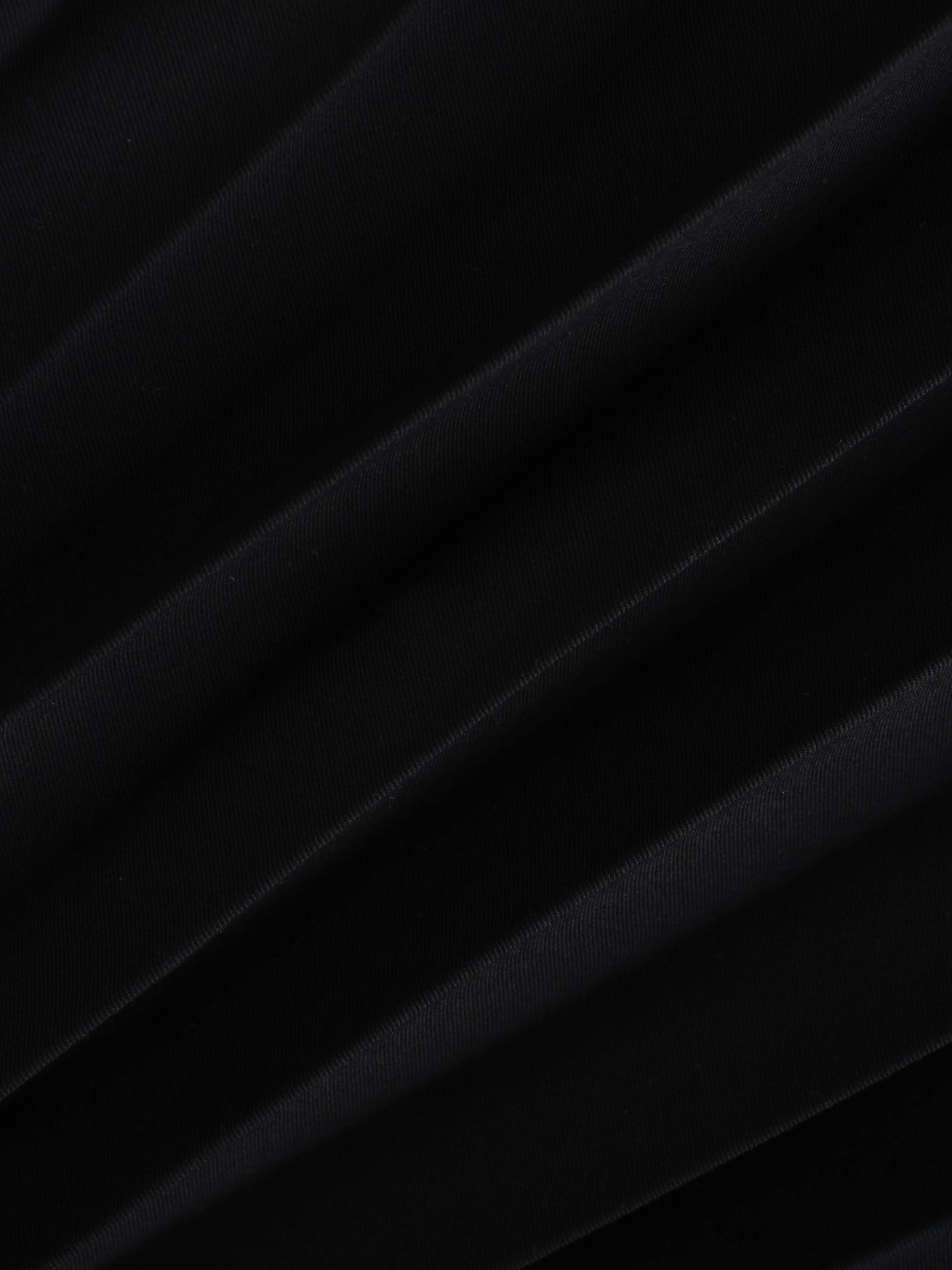 Pleated Slip Dress-Black-4