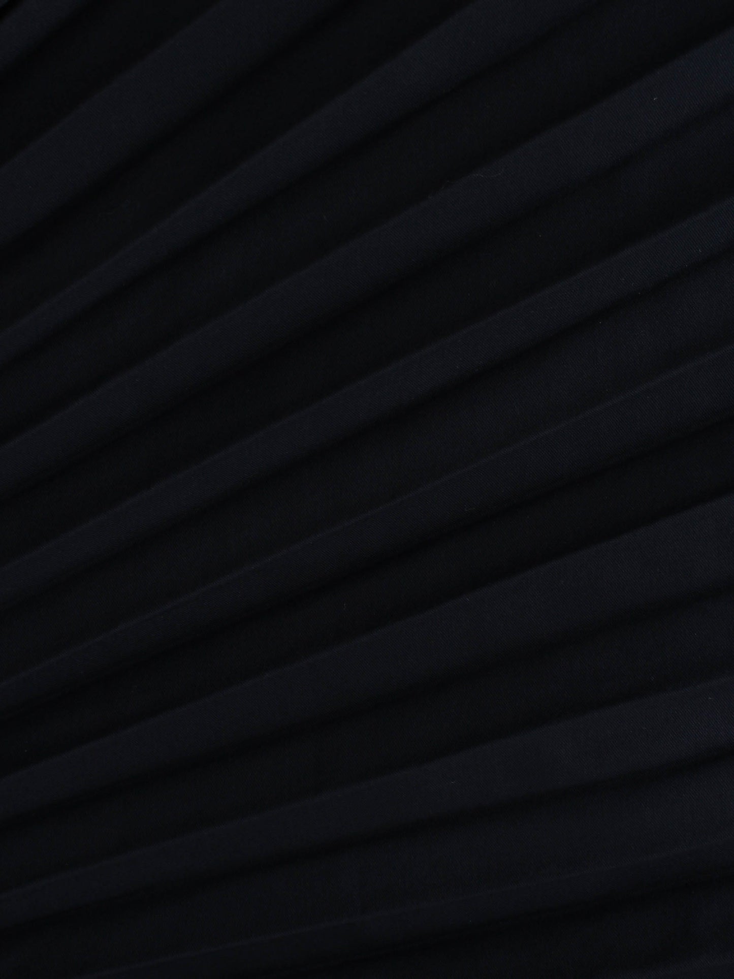 Pleated Slip Dress-Navy-4