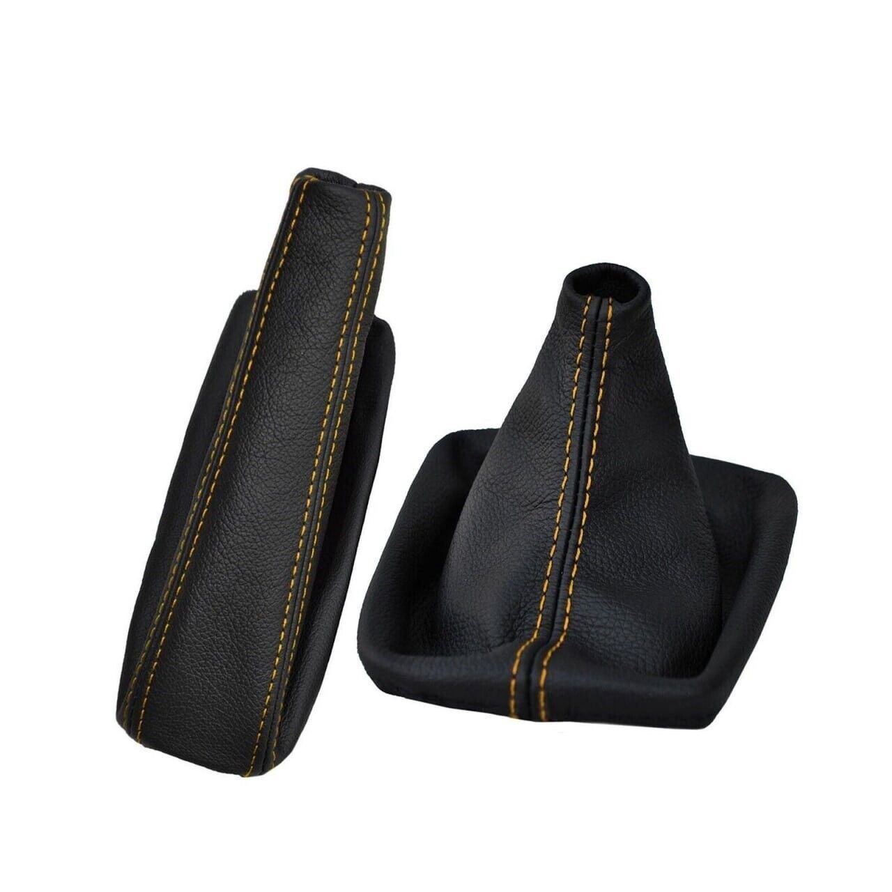 1991-2005 BMW E36 E46 3 Series Genuine Leather Handbrake & Shift Boot Covers Set-8