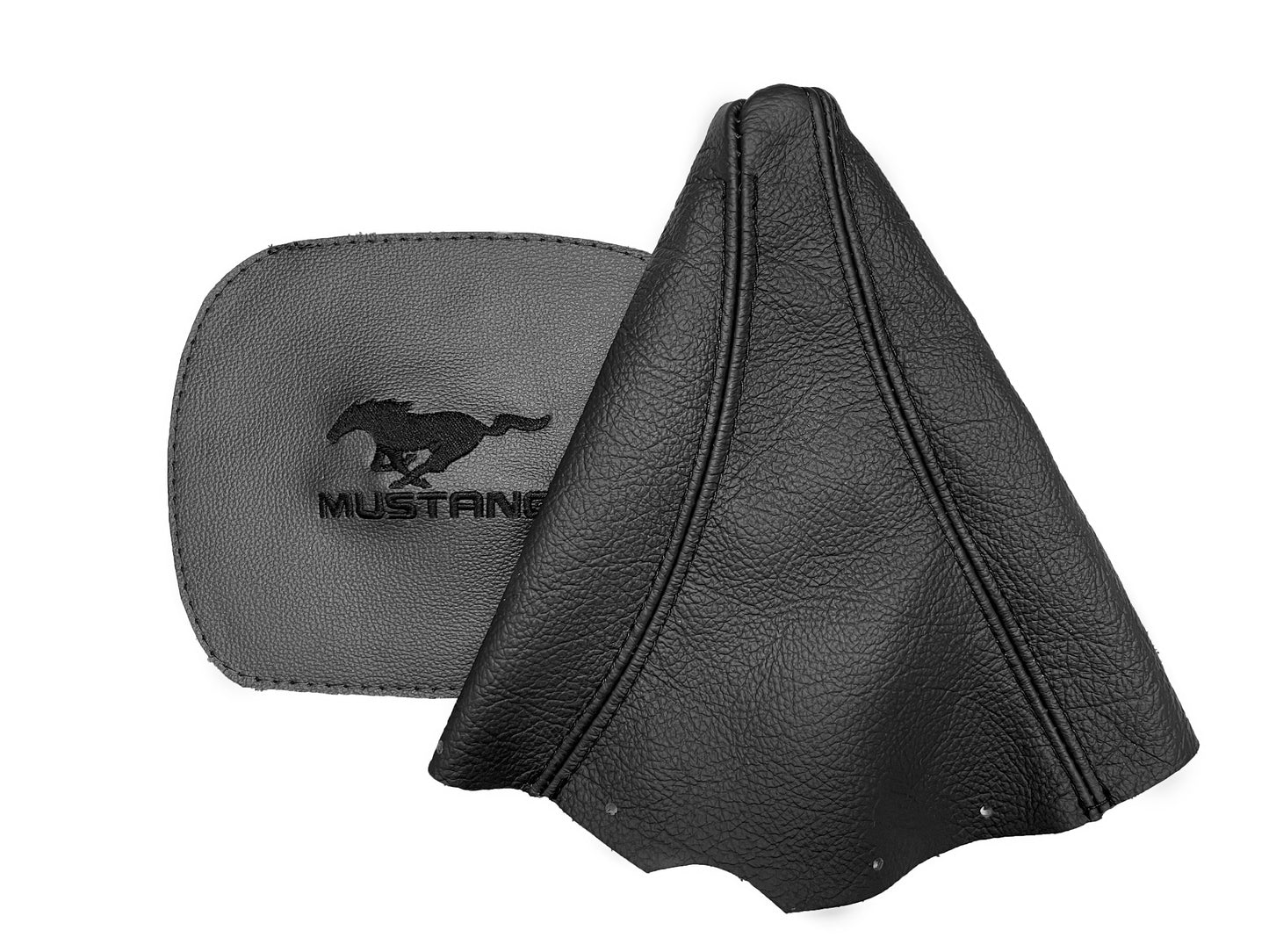 1994-2004 FORD MUSTANG GT Embroidered Leather Manual Shift Boot Cover-3