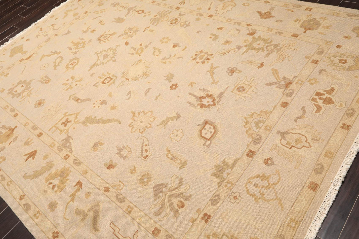 7'9" x 9'9" Hand Knotted 100% Wool Traditional Oriental Area Rug Moss-2