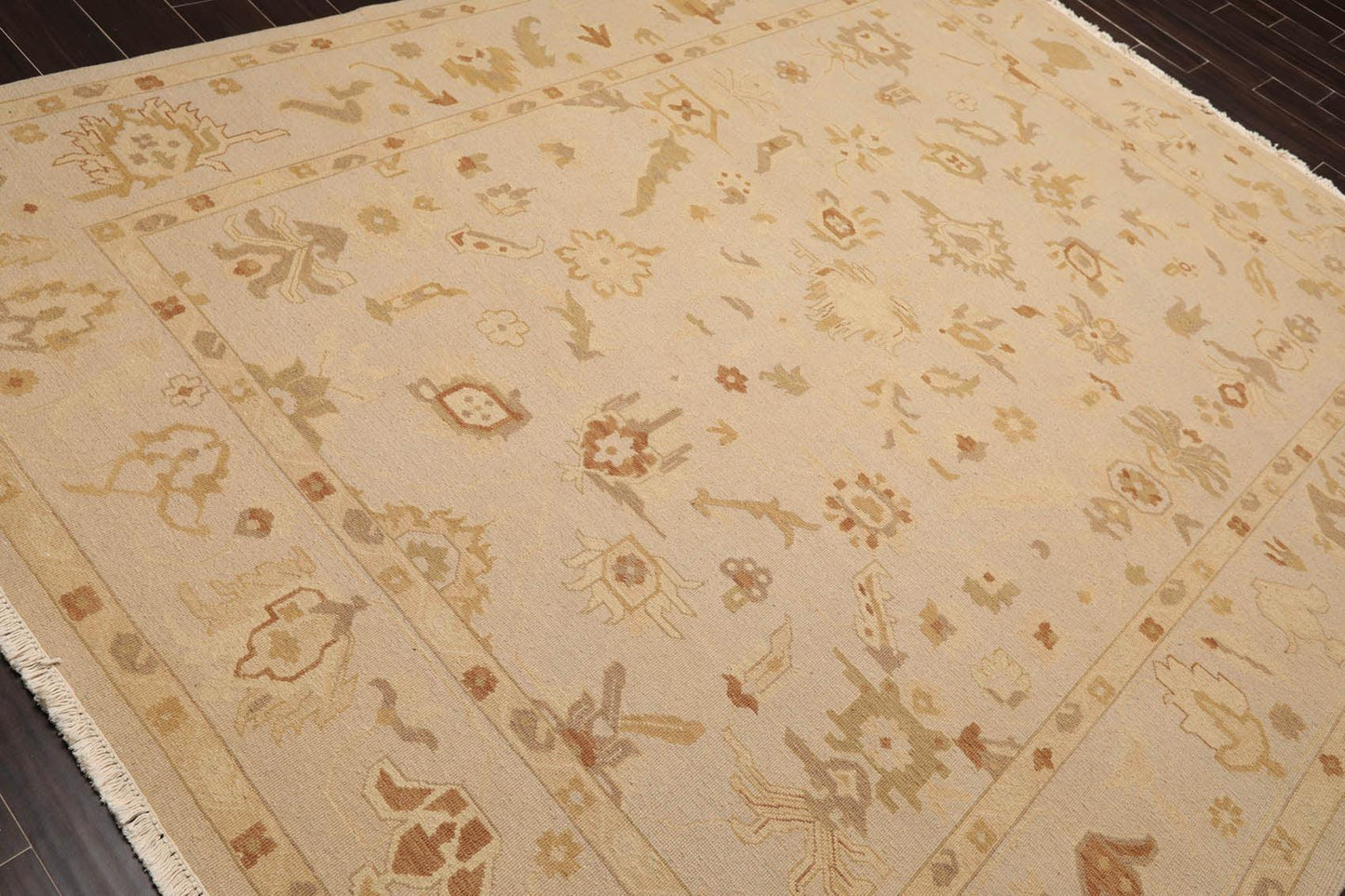 7'9" x 9'9" Hand Knotted 100% Wool Traditional Oriental Area Rug Moss-3