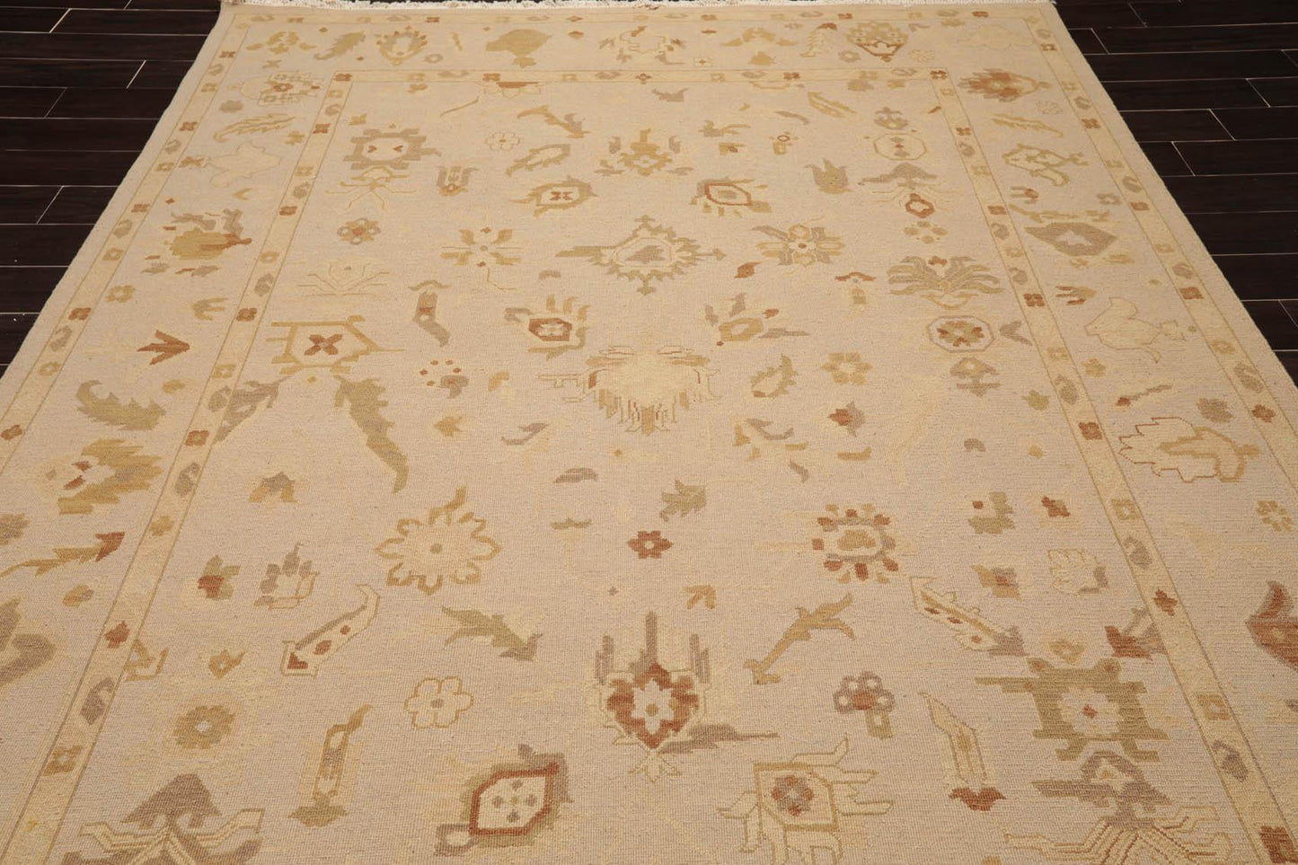 7'9" x 9'9" Hand Knotted 100% Wool Traditional Oriental Area Rug Moss-4
