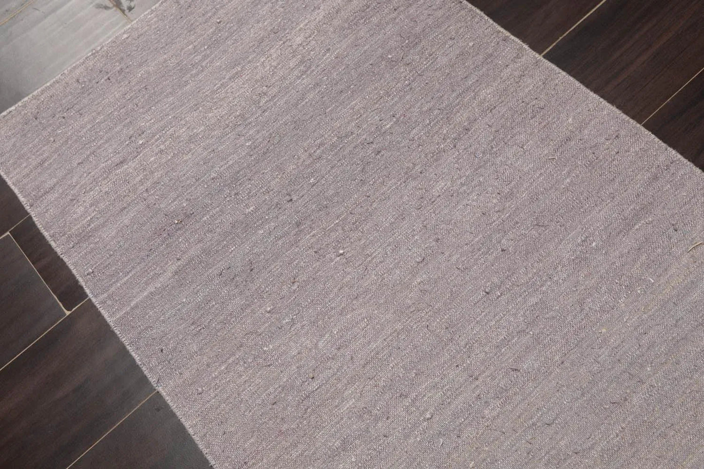 2' x 3' Hand Woven 100% Silk Modern Flatweave Kilim Oriental Area Rug Gray-2