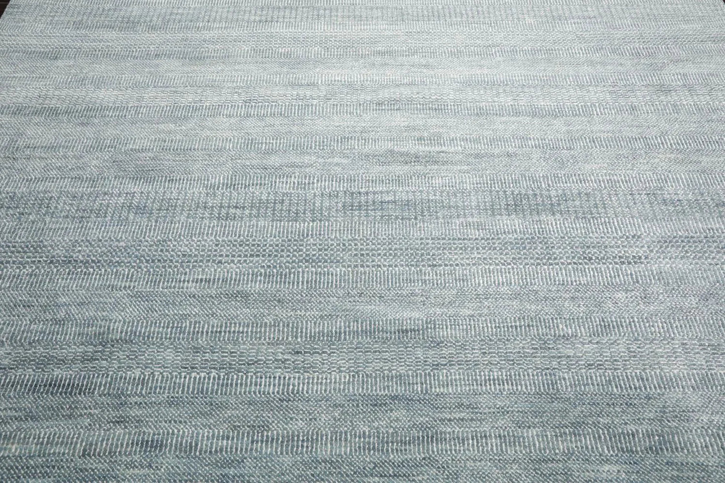 Multi Sizes Gray Hand Knotted Wool and Silk Modern Oriental Area Rug-3