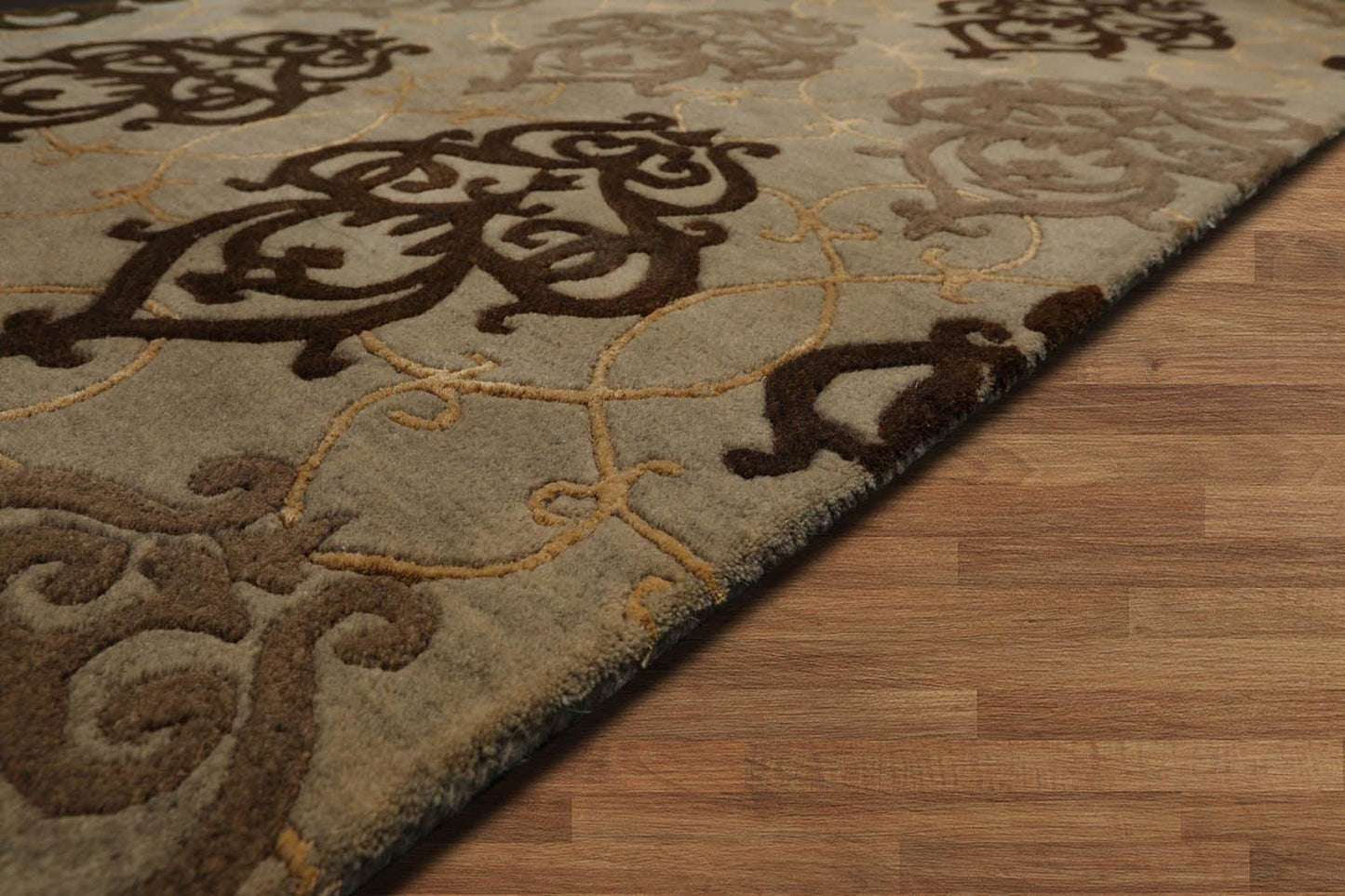 3'7" x 5'7" Handmade 100% Wool Transitional Oriental Area Rug Mint-4