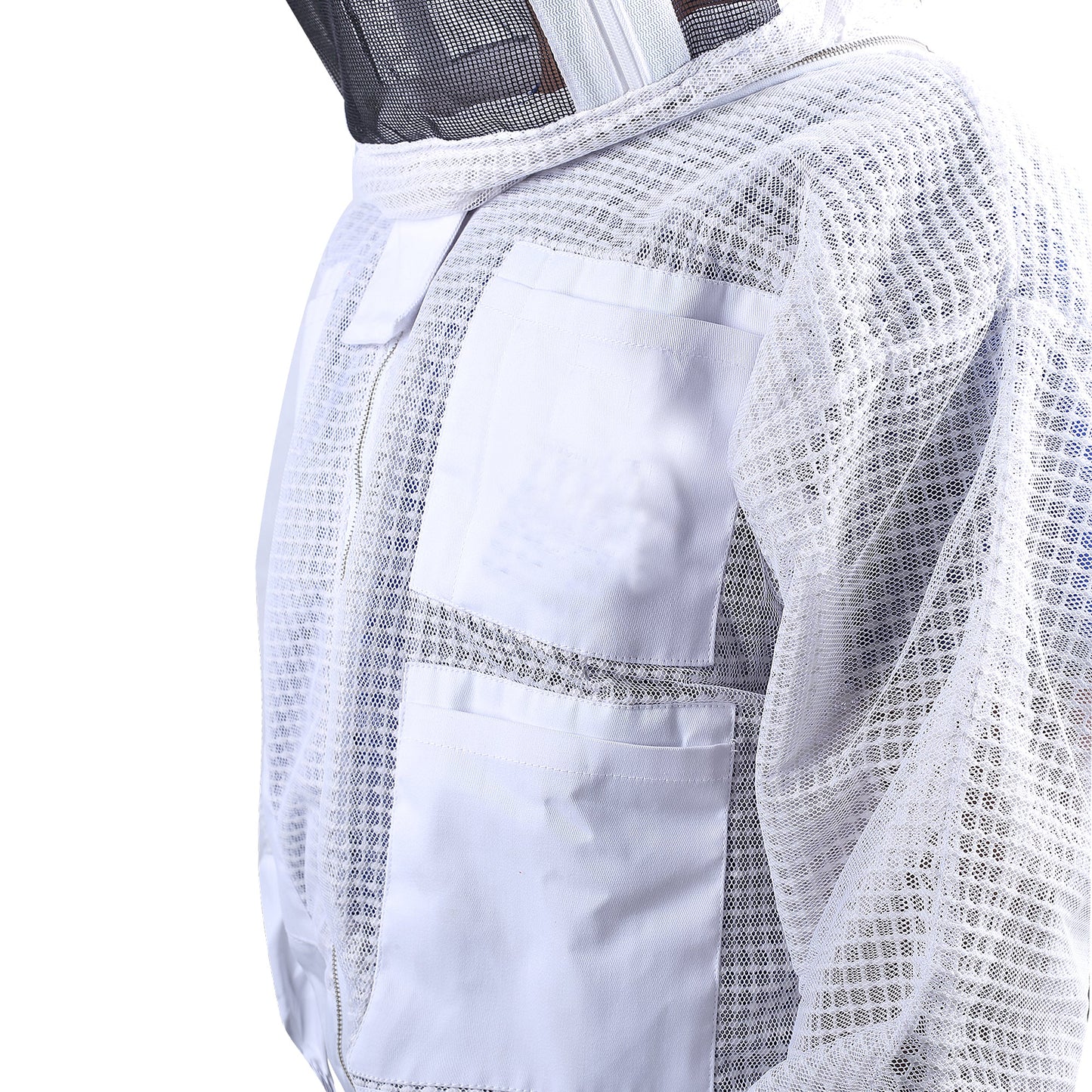 Beekeeping Bee Jacket 3 Layer Mesh Hood Beekeeping Jacket for Beekeeper-4