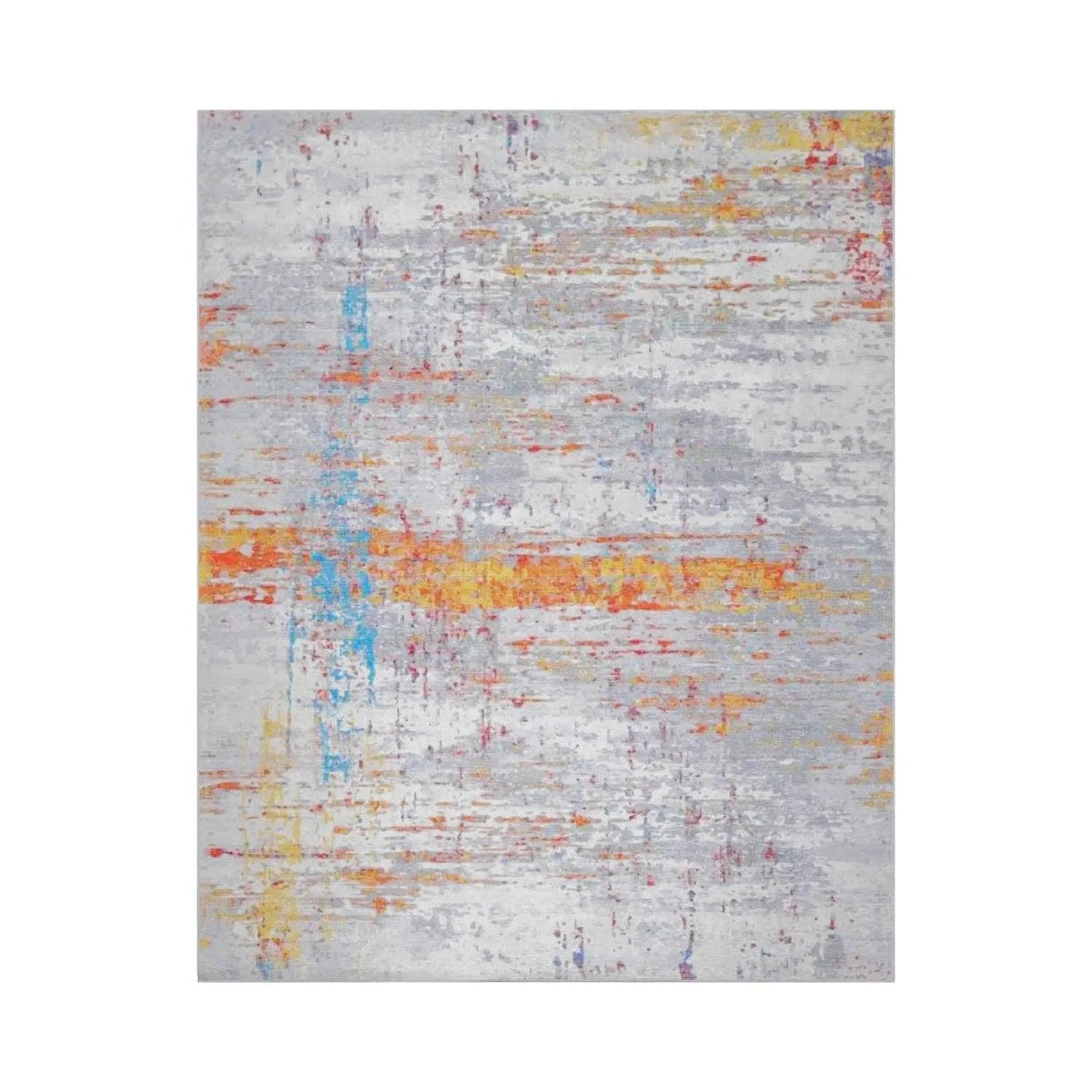 LoomBloom Multi Sizes Beige Machine Made Contemporary/Abstract Abstract Flatweave Polyester Oriental Area Rug-3