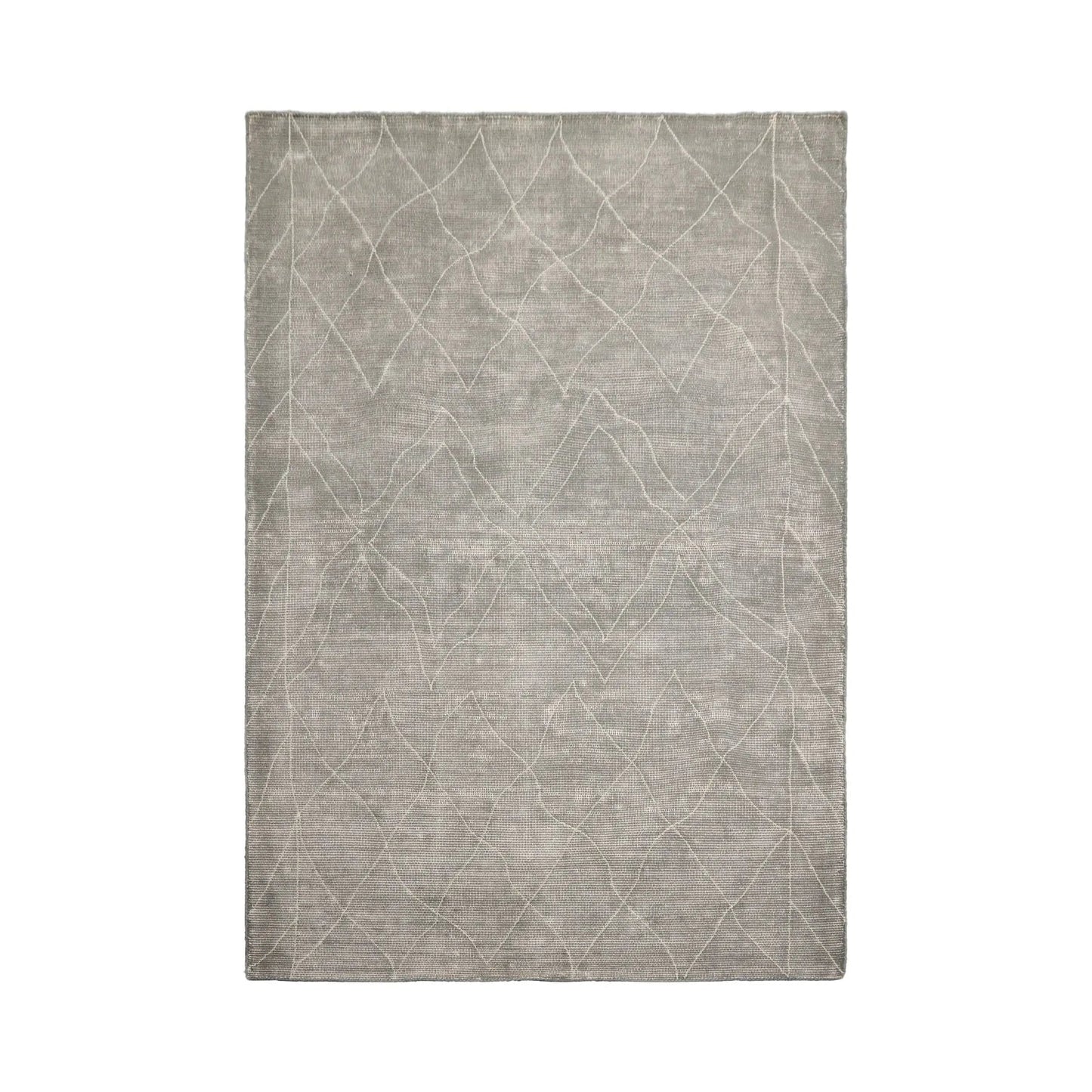 Hand Woven Rustic/Primitive Moroccan Wool Oriental Area Rug by LoomBloom 5x8-1