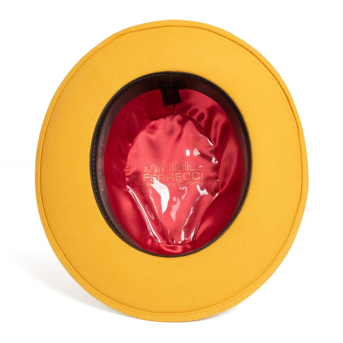 Crushable Mustard 100% Australian Wool Fedora Hat-3