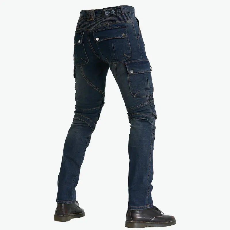 Men's Drop-Resistant Multi-Pocket Biker Pants