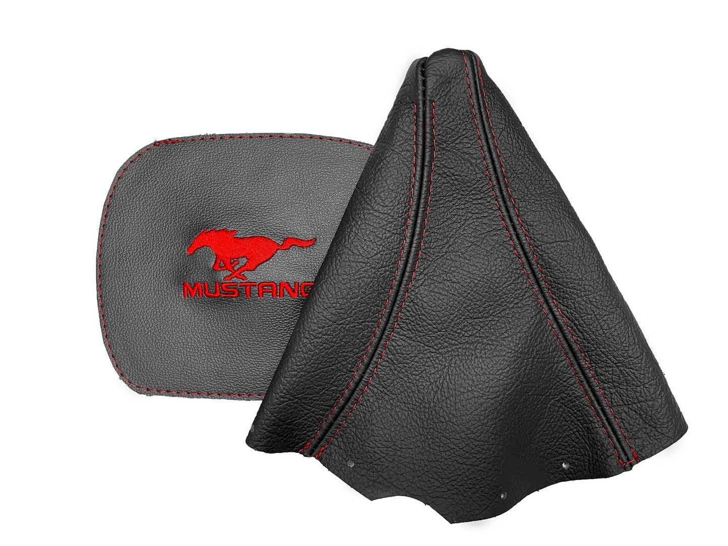1994-2004 FORD MUSTANG GT Embroidered Leather Manual Shift Boot Cover-7